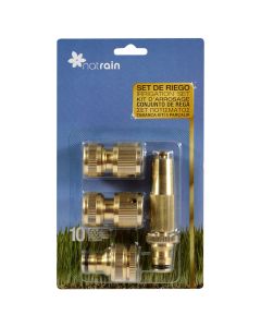 Garden spray gun, adjustable straight nozzle,  NAT RAIN, bronze