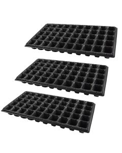Seeders pot 3pcs, plastic, 50 cels 5x6 cm