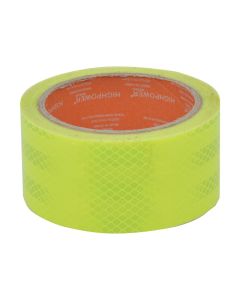 Warning tape with adhesive, PE, 5 cm x 5 m, yellow