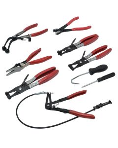 Set with removable pipe flaps, stainless steel, 85 cm