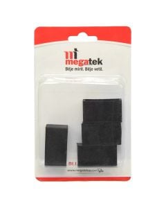 Furniture legs protectors, 4 pieces, rubber, 40x20 mm.