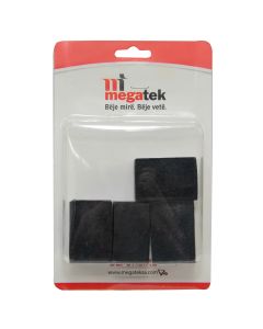 Furniture legs protectors, 4 pieces, rubber, 25x38 mm.