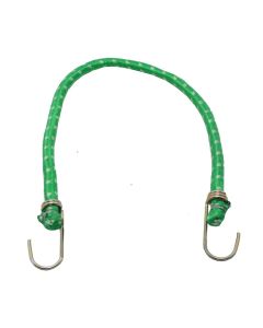 Elastic rope, rubber/polyester, green, Ø 6mm x60 cm