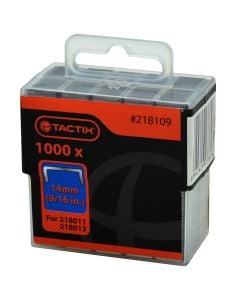 Staple havy duty narrow crown 1000 pcs, steel, 9/16" 14 mm