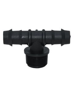 Tee indented male nipple , polyetilen, 20x3/4"x20mm, 6 bar