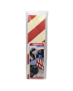 Car door protector, polyurethane, red/white, 50x14x1 cm, 2 pc