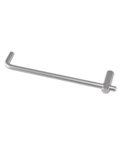 Furniture handle, steel/wood , 160 mm