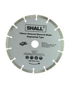 Diamond disc, Shall, 180x7x22.2 mm