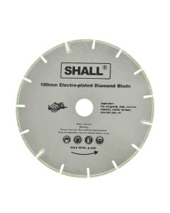 Diamond disc, Shall, 180x7x22.2 mm