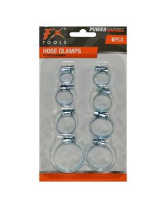 Clamp with screw 8 pieces, 6-40 mm