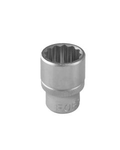 Flank socket, FORCE, chrome vanadium,  3/8",12 PT, 14x30 mm