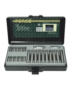 Socket combination 22pcs, FORCE, chrome-vanadium, 1/2 "