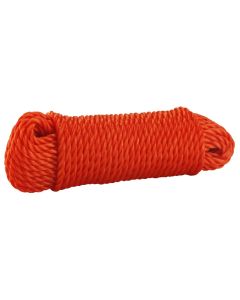 PP monofilament 3-strand Twisted Rope,white,orange,yellow,blue,Size:6mmx15m