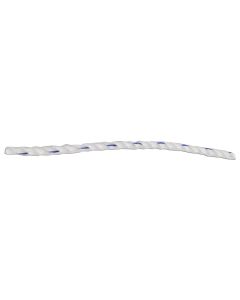 PP Danline 3-strand Twisted Rope,white with one blue,Size: 10mmx91m