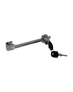Lock for glass furniture doors, HERMES, metal plated