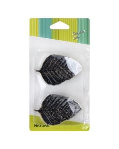 Metallic curtain clipper, Size: 8.5x5.3xH4 cm, Color: Black, Material: Metal