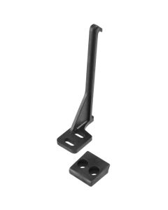 Drawer accessory, plastic, black, 5 pieces, 1 pack