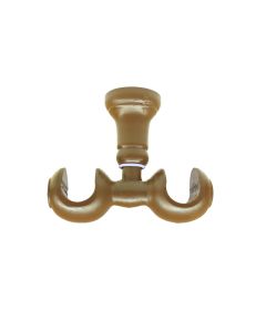 Curtain bracket walnut Dia:25mm