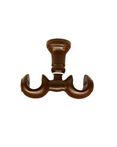 Curtain bracket dark walnutDia:25mm