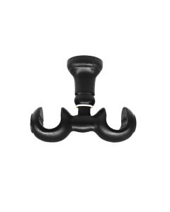 Curtain bracket black Dia:25mm