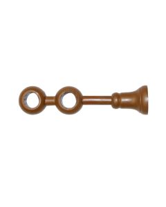 Curtain bracket walnut Dia:25mm