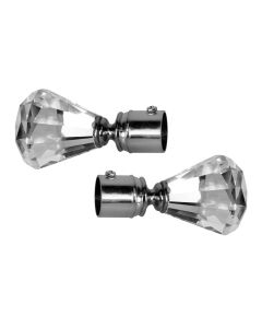 Final kristal  for dia 19mm SATIN NICKEL SJ006