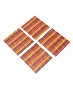 Napkin, bamboo, red, 10x10 cm, 4 piece