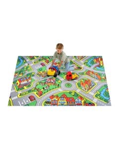 Carpet, City life, polypropylen, green, 4 m x 5 mm