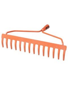 Garden rake, BRIXO, tempered steel, 35 cm,14 teeth