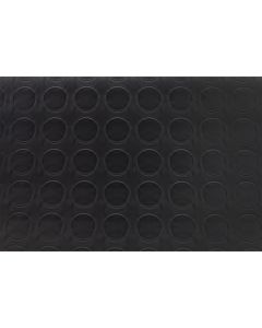 Linoleum, Reliev, PVC, gray, 1 m