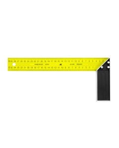 Teams for carpenters Base model with steel rod and aluminum base cut at 45 °. with double gradation in millimeters