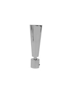 Curtain pole final, Size: D.20 mm, Color: Plated, Material: Metallic