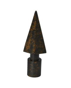 Curtain pole final, Size: D.20 mm, Color: Rust, Material: Metallic