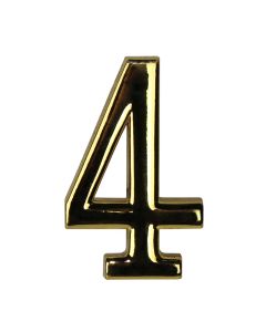 Door Number , 4 , zinc alloy, gold