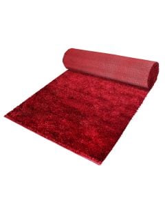 Malaidory shaggy carpet rug, Size:70cm, Color:Red, Material:Polyester