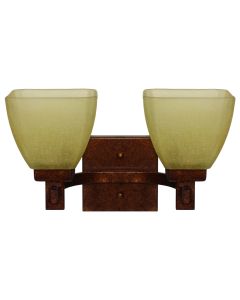 Wall lamp  E27-2x60W/ metal and glass.