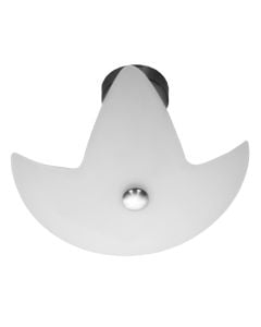 Ceiling lamp G9-1x40W.32xH20cm/Inside white outside sandblast ,Satin nickel
