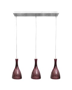 Pending lamp G4 9x20W 69x15xH120cm/Purple glass.