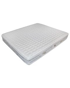 Mattress, double, foam, cotton, white, 160x190xH23 cm