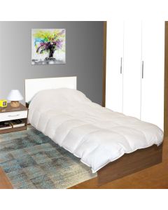 Quilt 880 gr (250 gsm), Imperial Calgary GOLD, Cover: 100% cotton batist baffle boxes German piping, Filling: 70% white duck down Class 1; 30% duck down, 155x220 cm