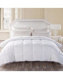 Quilt 1200 gr (250 gsm), 240x200 cm,  Cover: 100% cotton batist baffle boxes German piping  Cover: 70% white duck down Class 1; 30% duck down