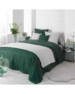 Pad bedspread, double, ALESIA, 100% polyester, green, 220x220 cm