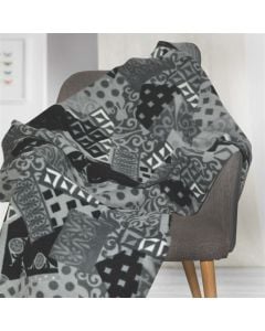 Sofa throw, polyester, white, 130x160 cm