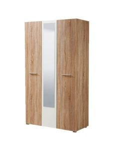 Wardrobe, RITMO, melamine, sonoma/white sonoma, 114.5x51.5xH200 cm