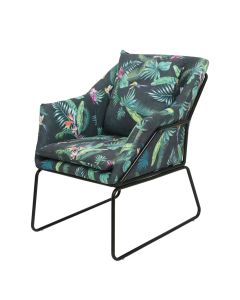 Karrige, metal frame, velvet upholstery, colorful, 79.5x70xH78.5 cm