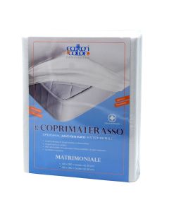 Mattress protector, double, cotton, 180x200+30 cm