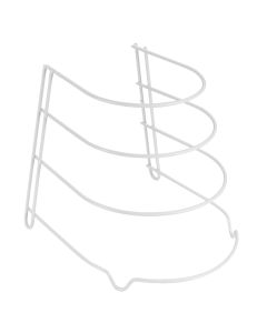 Mbajtëse kapak tenxhereje, Sierra, veshje ldpe, e bardhë, 23x27xH23 cm
