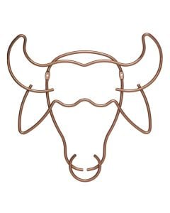 Wall hanger, Safari, buffalo, polytherm® copper coating, reddish brown, 32x34 cm