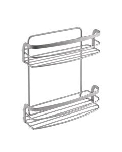 2-tier spice holder, Eureka, polytherm® coating, grey, 20x8xH25 cm