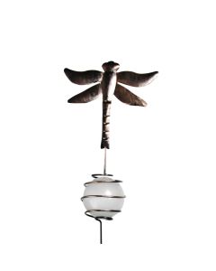 Garden decoration, iron & glass, H78cm